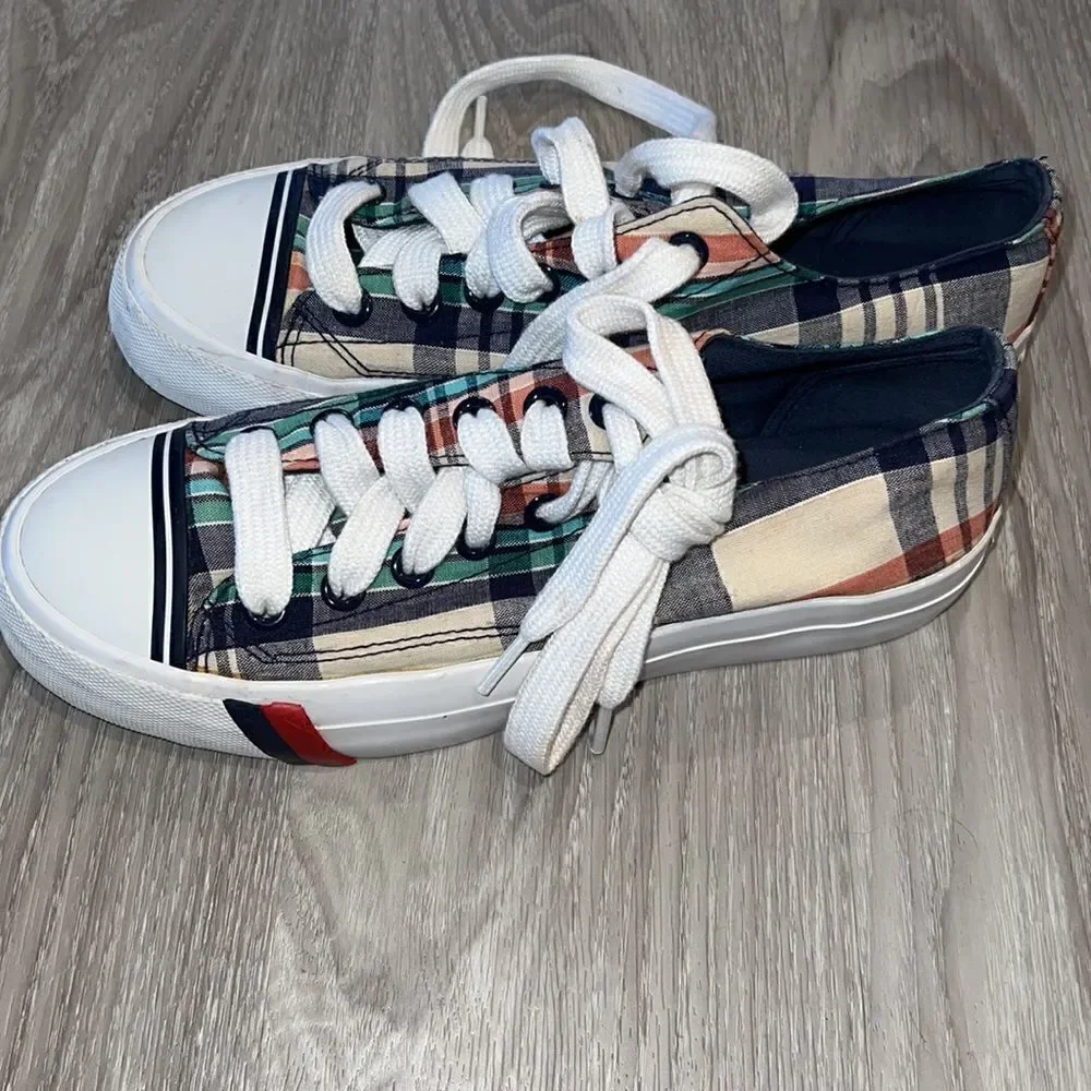 Pro Ked's- Men's Royal Lo- plaid